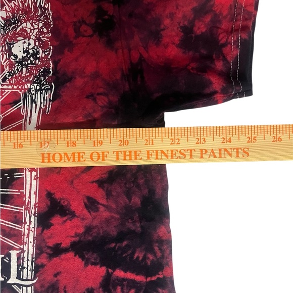 Men's RIVERS OF NIHIL 'Episode' T-Shirt Red & Black Tie Dye Tee Size Large - Picture 5 of 6